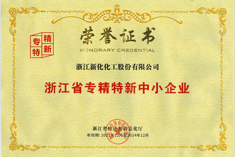 浙江省专精特新中小企业